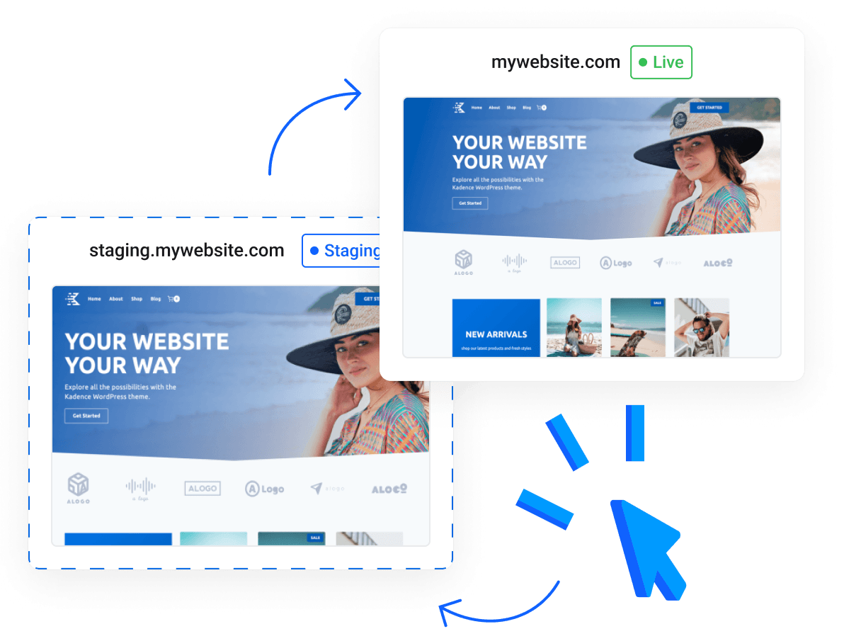 Default style key features list with custom graphic in boxed style